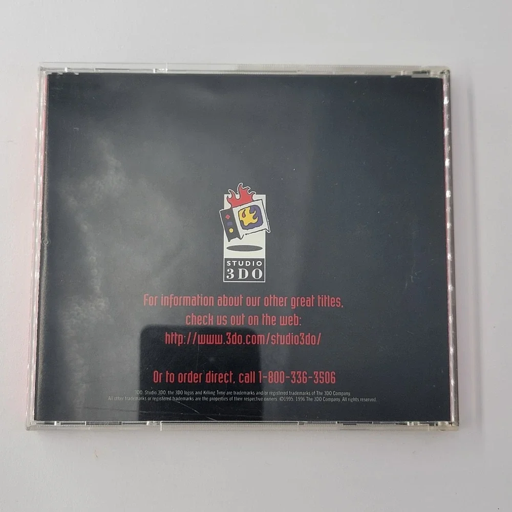 Killing Time 1996‎ PC CD-ROM Studio 3DO - Vintage Computer Video Game Read